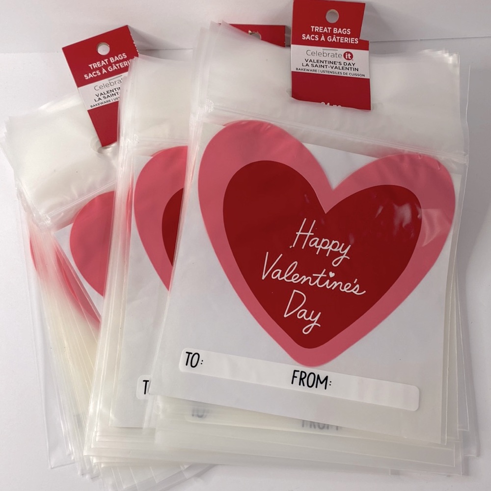 72 count Happy Valentine's Day treat party bags lot